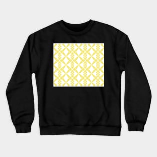 Abstract geometric pattern - gold and white. Crewneck Sweatshirt